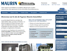 Tablet Screenshot of maurin-immobilier.com